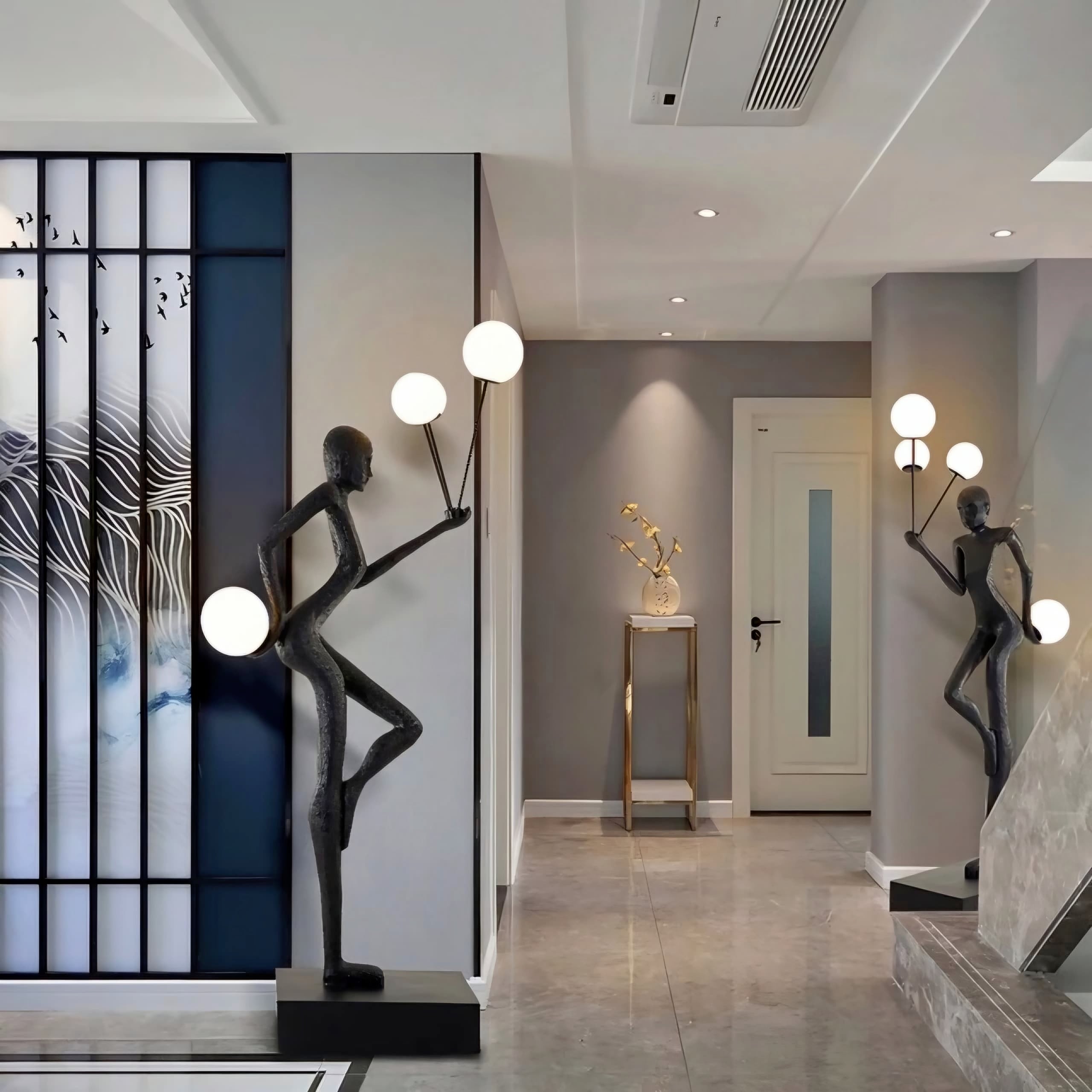 Amelia Juggling Sculptor Floor Lamp