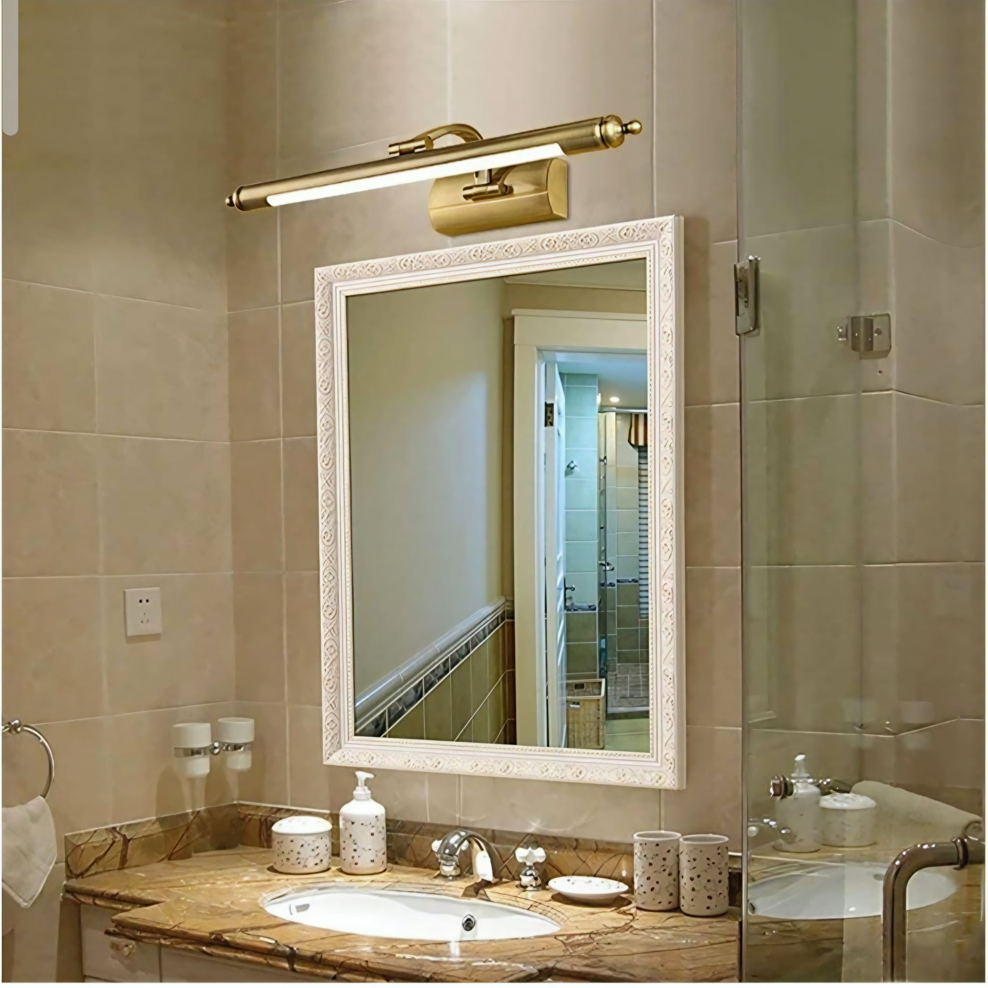 Modern Gold LED Vanity Light