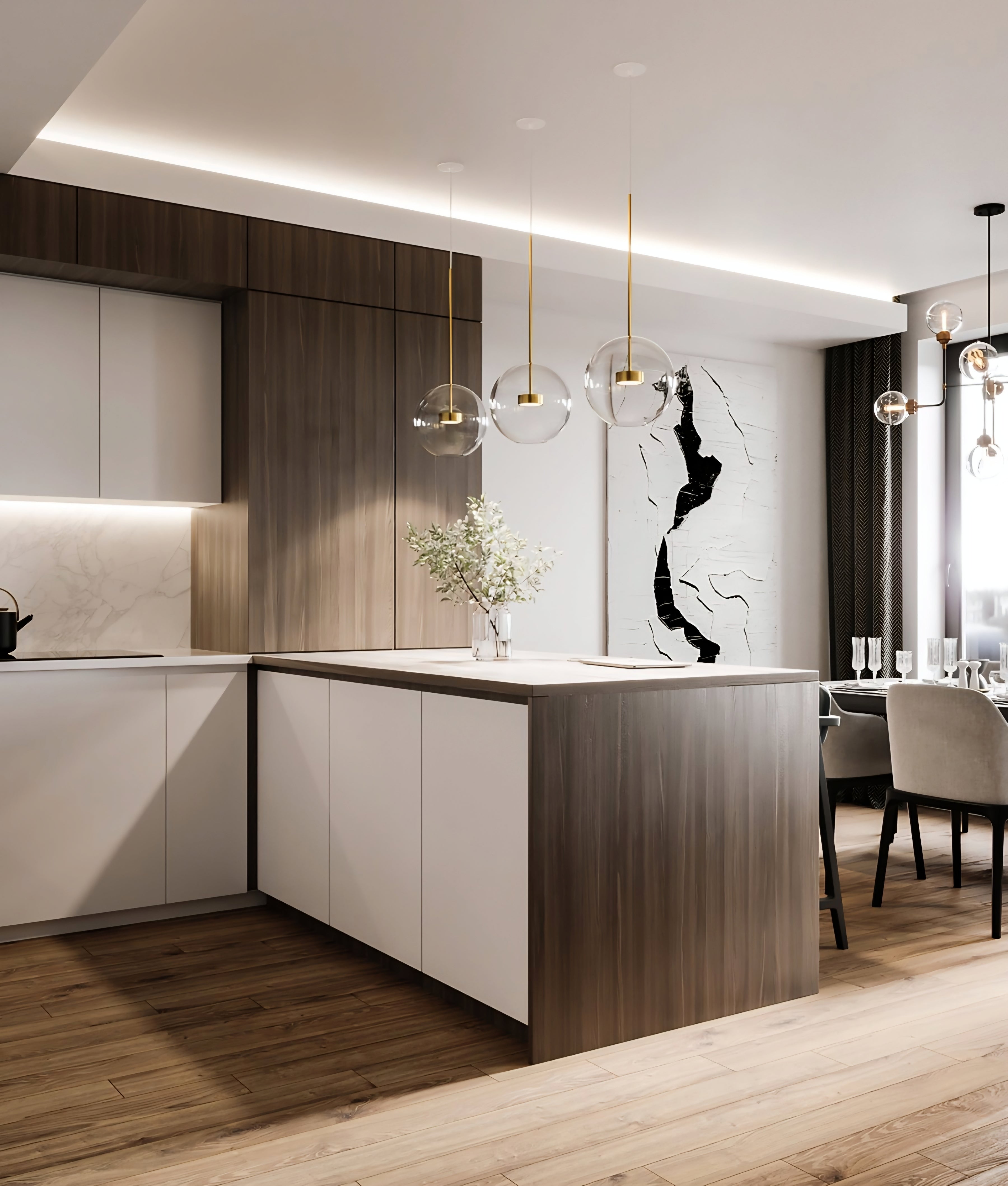Single Bubble Pendant Light