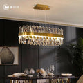 Gold Crystal Prism Horizontal Chandelier – L800mm