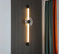 Parallel Poetry Glass LED Wall Light – 600mm (Art No F5149BK)