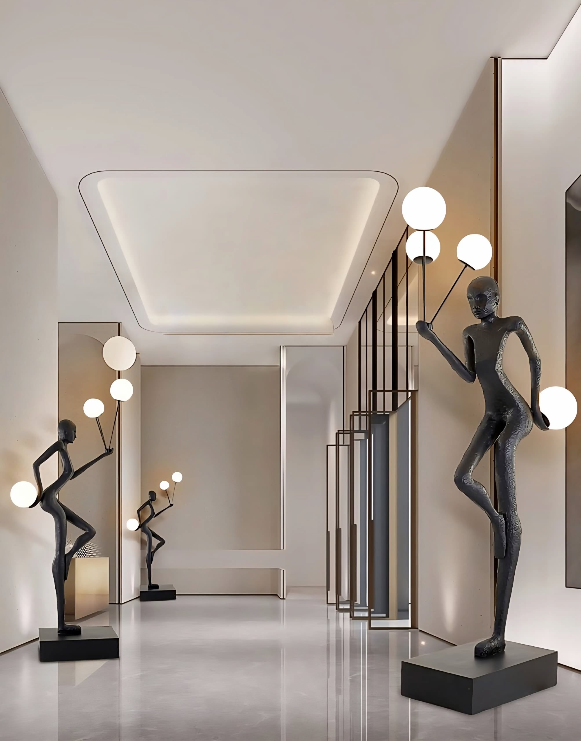 Amelia Juggling Sculptor Floor Lamp