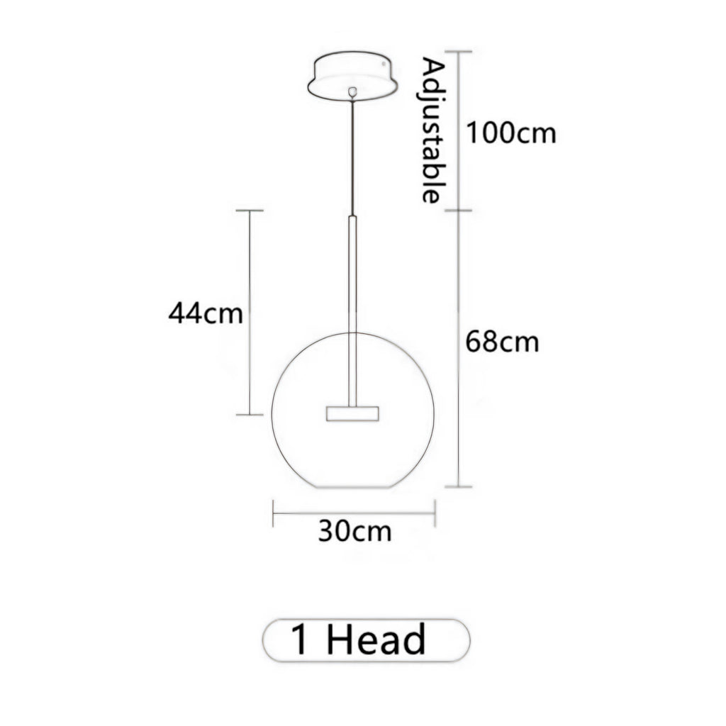 Single Bubble Pendant Light