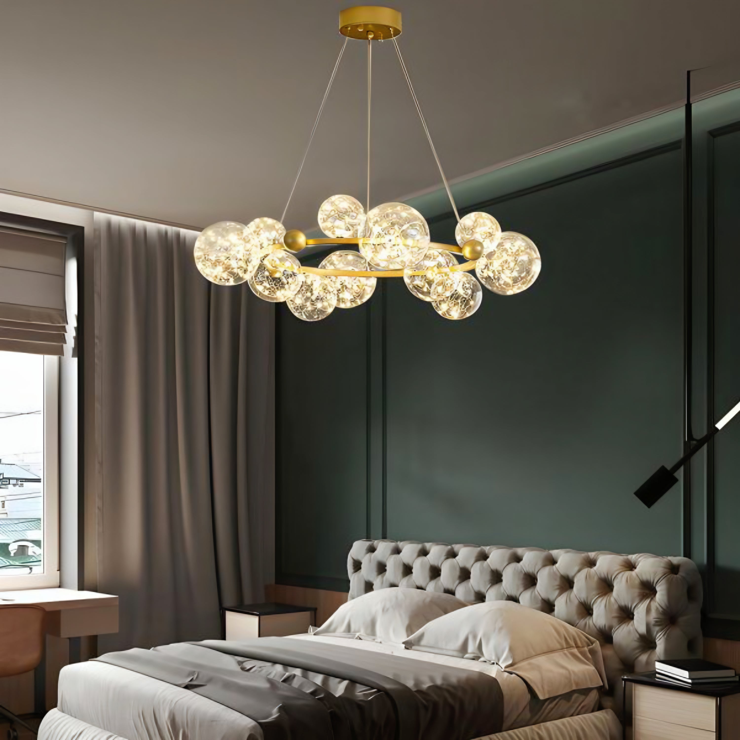 Starry Ball LED Round Chandelier