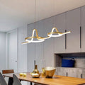 Nordic Minimalist LED Pendant Chandelier – Gold