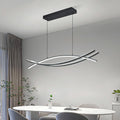 Wishbone Minimalist LED Chandelier – Black (L1200mm)