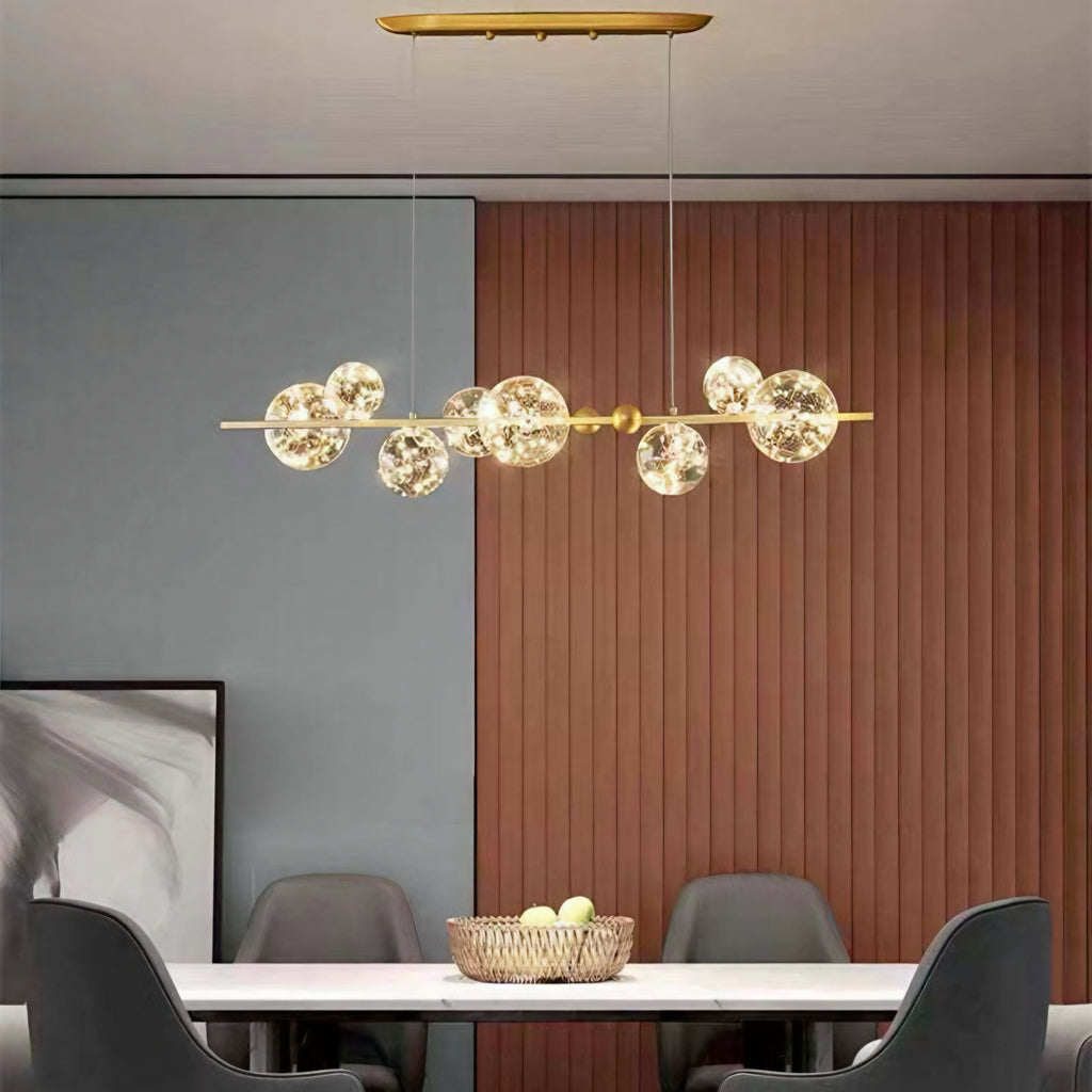 Starry Ball LED Horizontal Chandelier