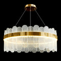 Modern Dual Tier Luxury Round Glass Chandelier – D800mm