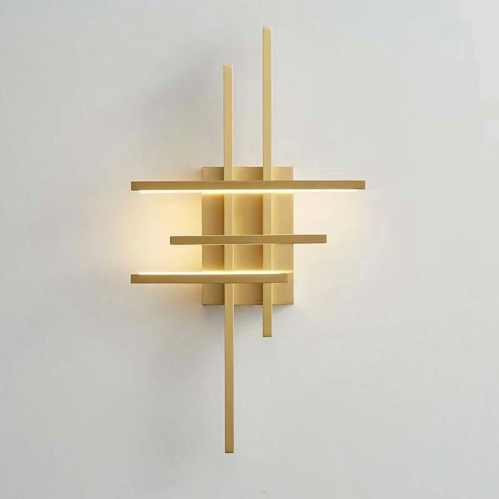 NUHSLF 55cm Linear Wall Light – Brushed Gold