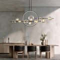 Zenta Series Nordic Modern LED Glass Bubble Chandelier – (10 Glass | LED + G9 Bulb)