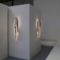 Fouette-Inspired Elliptical LED Wall Sconce – 800mm (Rose Gold)