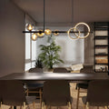 Zenta Series Minimalist 5-Light Glass Globe Shade Sputnik Chandelier – (5 Glass | LED + G9 Bulb)