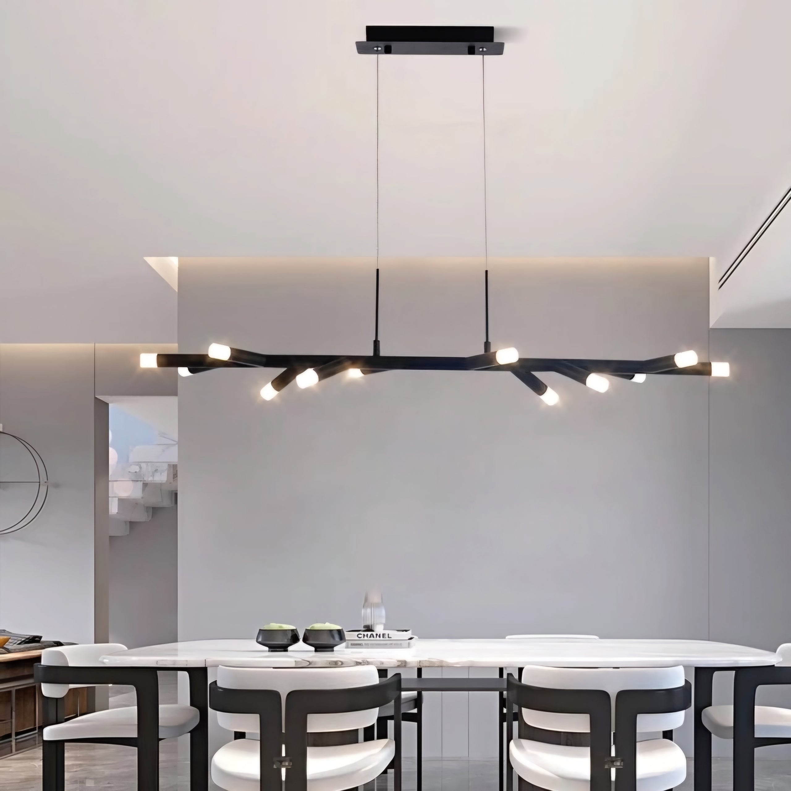 Modern Minimalist Branch-Shaped LED Pendant Light – 1200mm