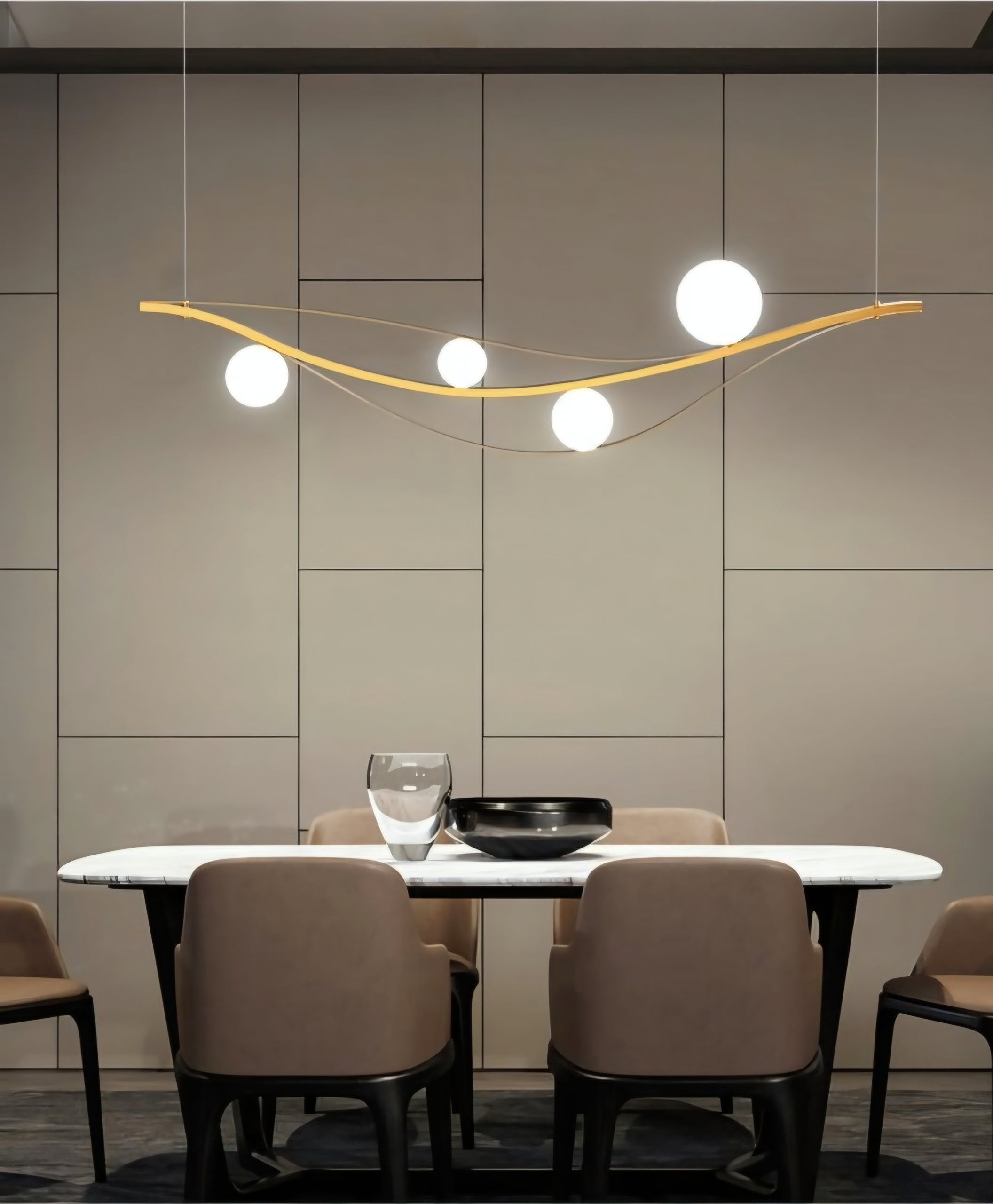 Abella 4 Balls Pendant Light - L1200m