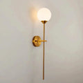 Moon Walker Nordic Wall Sconce – Gold Base Glass Globe - F1636-GD