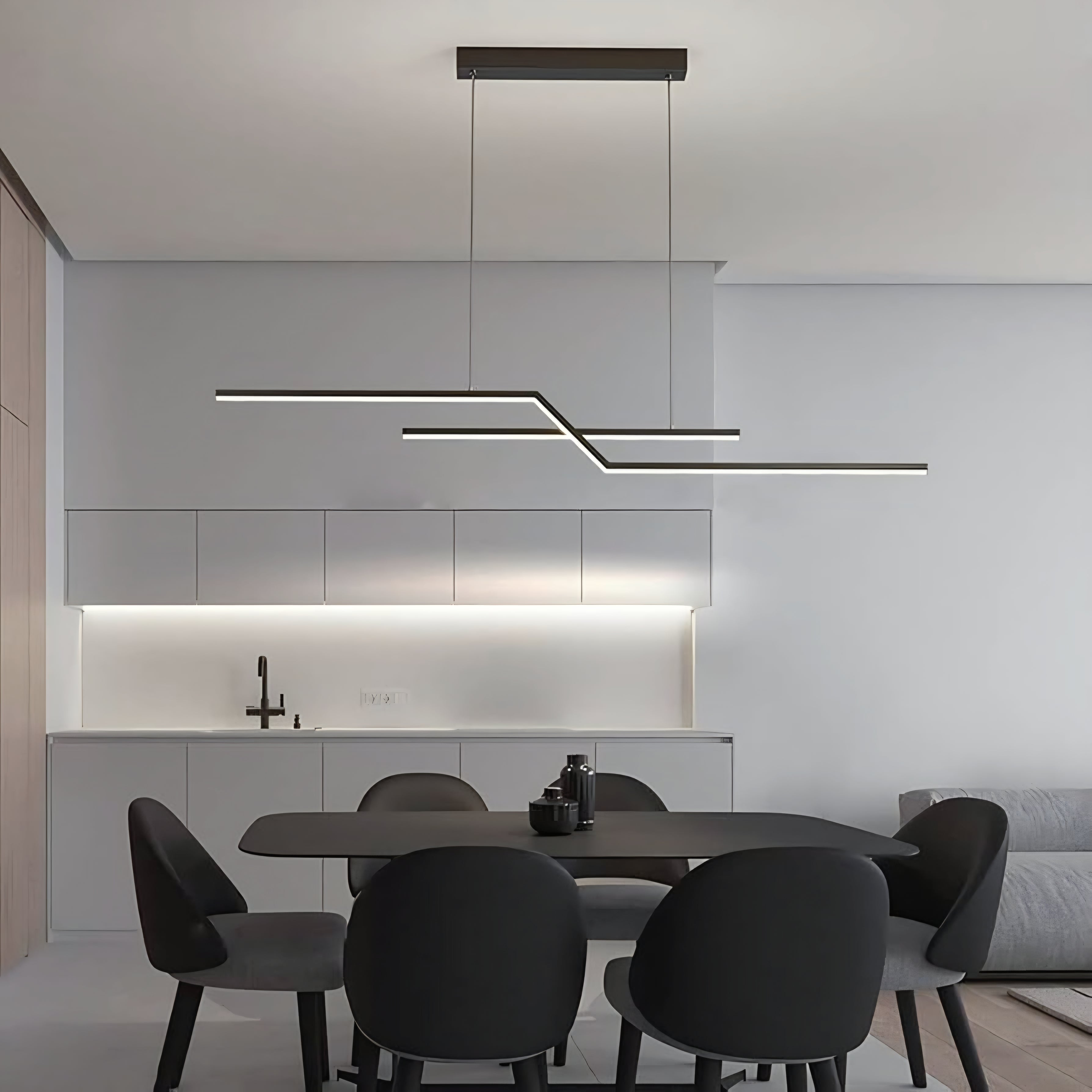 Parallel Fold Linear Pendant Light - L900mm