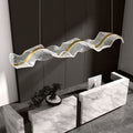 Modern Minimalist Wave LED Pendant Light (Tri-Color) - L1500mm