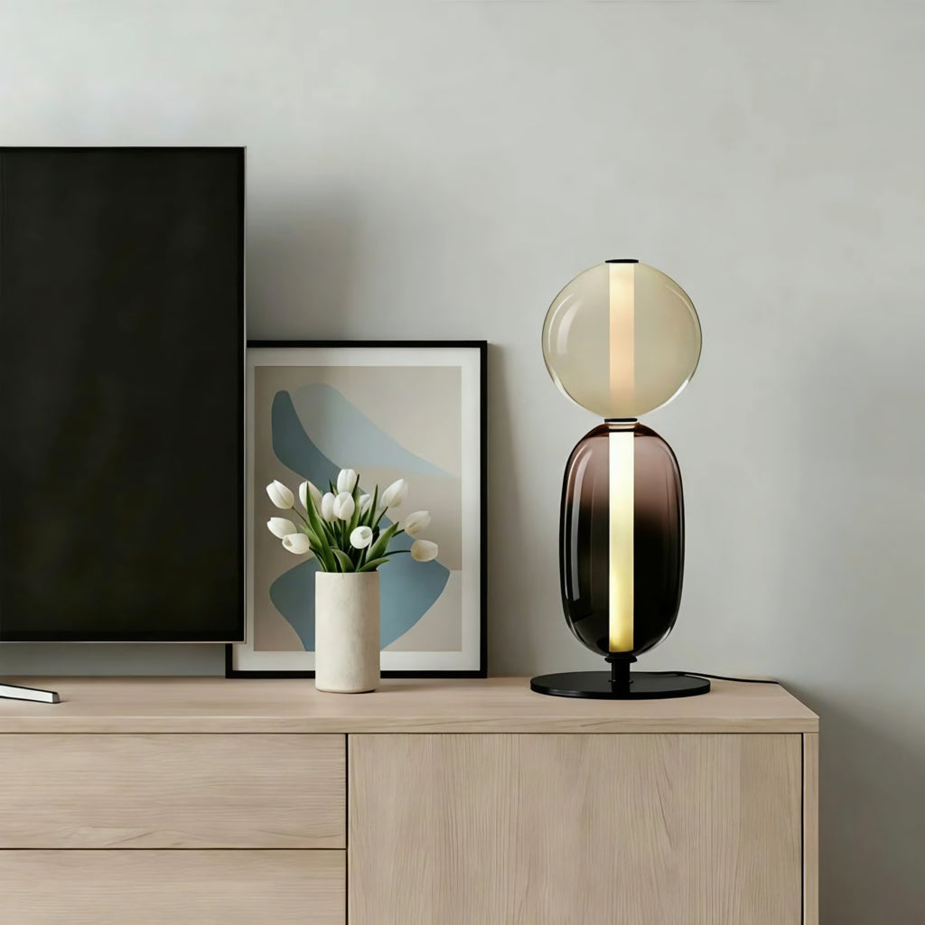 Pebbles Minimalist LED Table Lamp