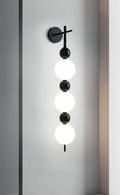Vertical Globe Plug-In Wall Lamp – F2120-3BK