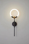 Modern Black Ring LED Wall Sconce (Arisha Style) - 331 BK