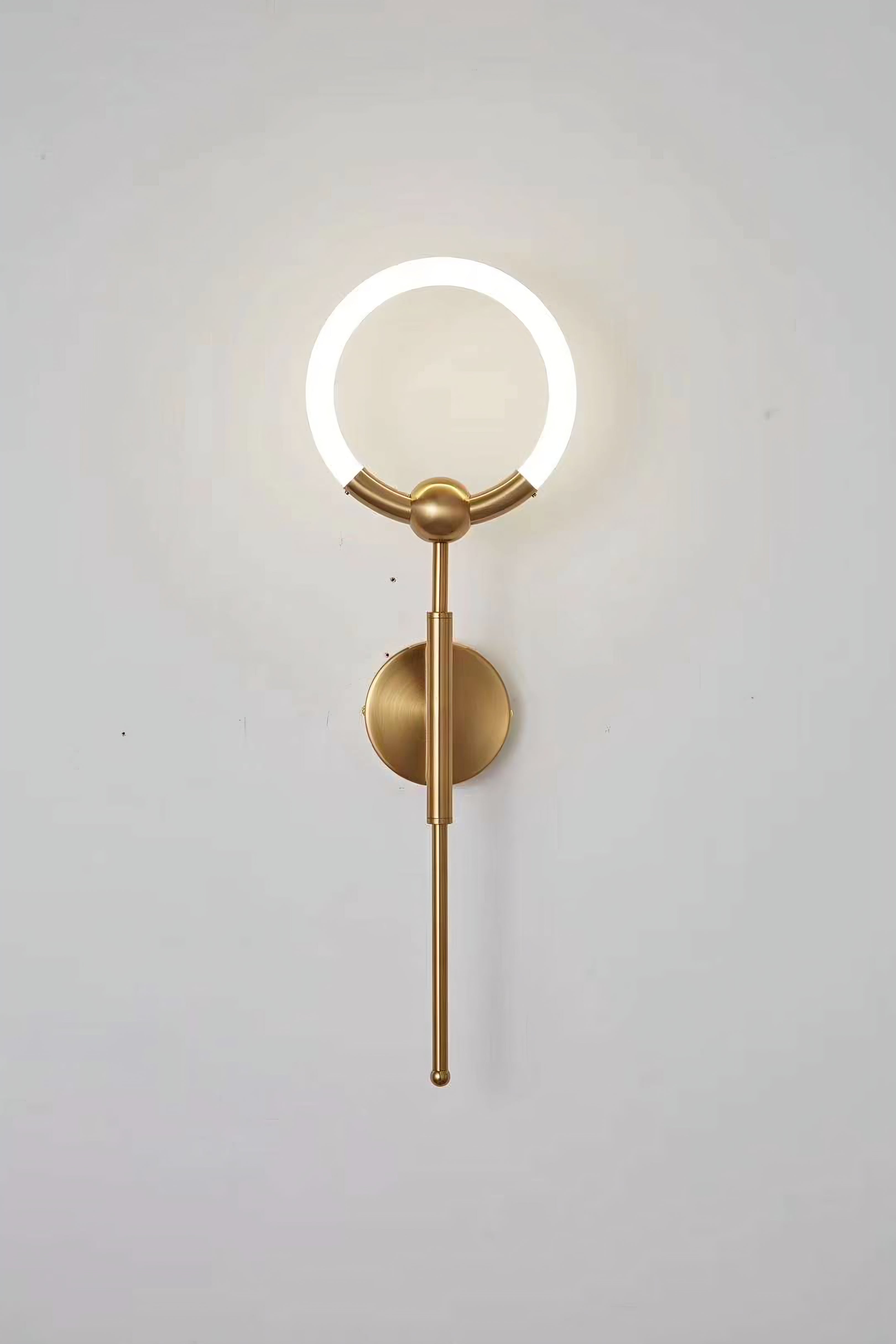 Modern Gold Ring LED Wall Sconce (Arisha Style) - 331 GD
