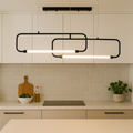 Minimalist Nordic Linear Double Rectangle Pendant Light – 900mm