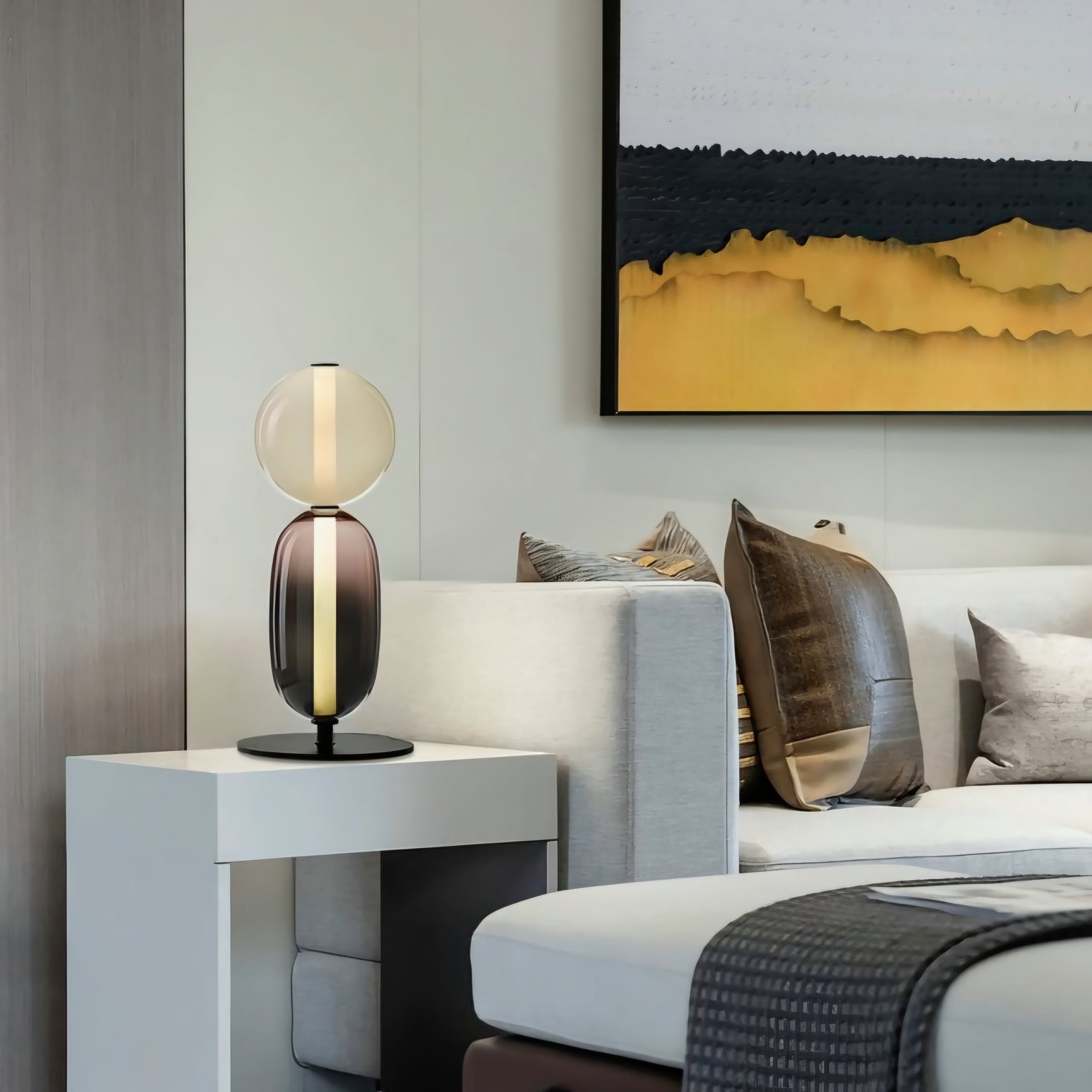 Pebbles Minimalist LED Table Lamp
