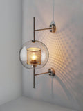 Rafael Glass Globe Wall Lamp (Mesh Cylinder Design) - 329