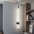 Minimalist Vertical LED Wall Sconce – F1716‑600 BK