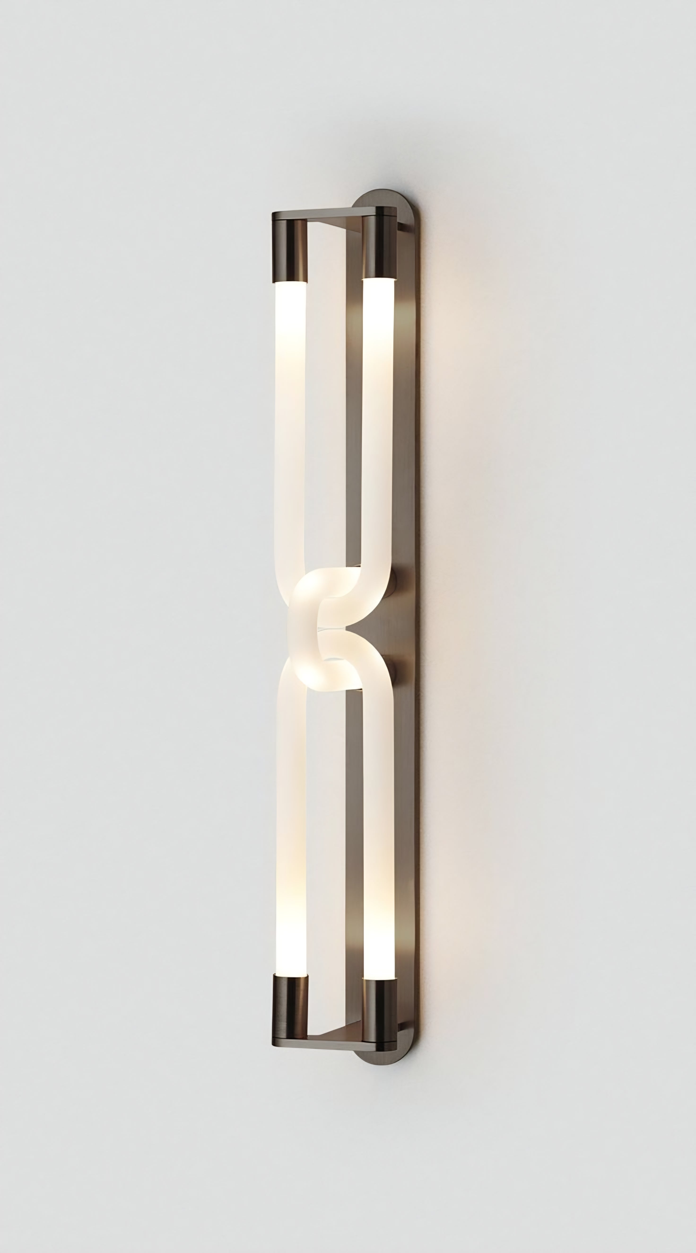 Loopi Double LED Wall Sconce – 323–610mm (Black)