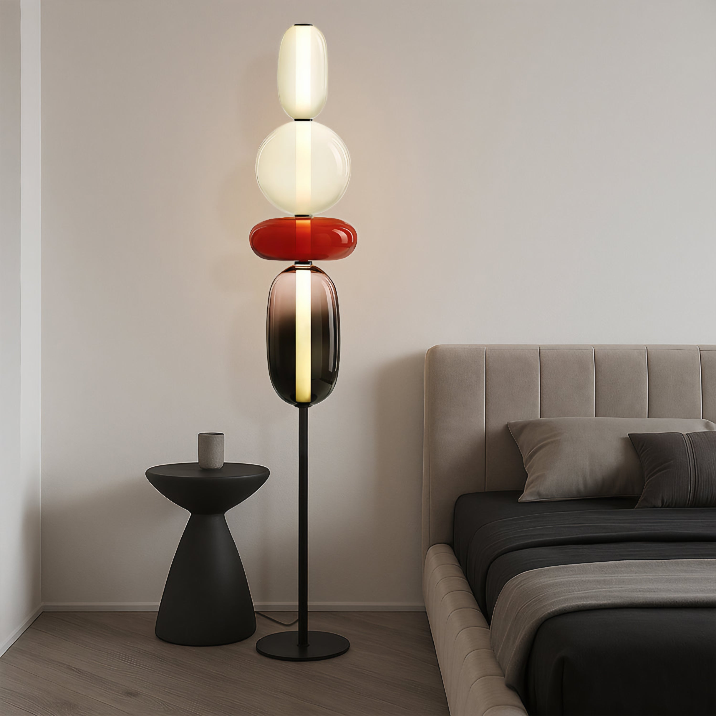 Pebbles Large Minimalist LED Floor Lamp