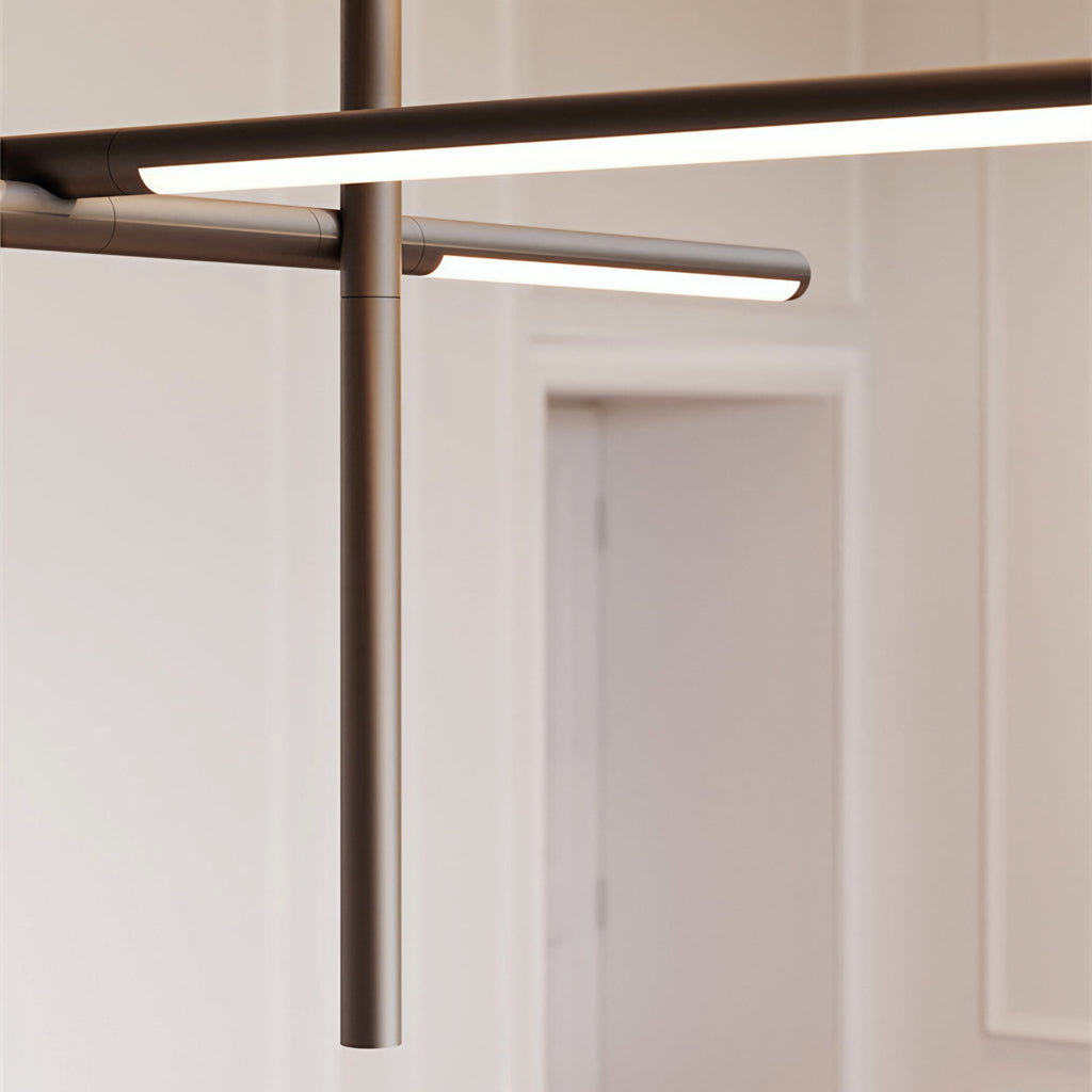 Traliccio Modern Linear LED Chandelier
Minimalist Geometric Suspension Light. (L1100*950*800mm)