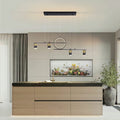4 Heads Linear Pendant Light – Black/Gold (L900mm)